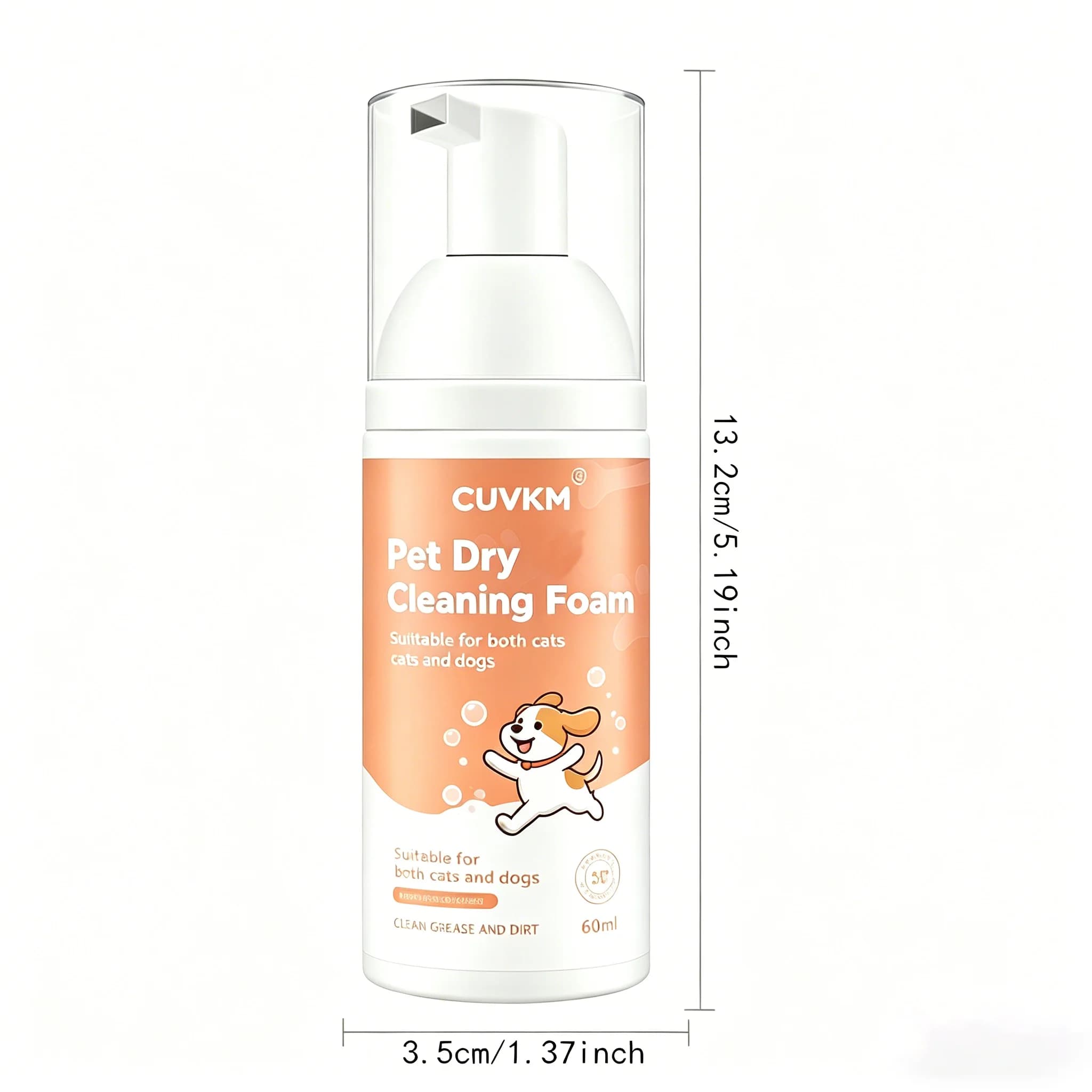 Shampoo a Secco per Animali Domestici Senza Risciacquo - Pulizia Profonda, Rimuove Sporco e Grasso, Cura Delicata per Cani e Gatti
