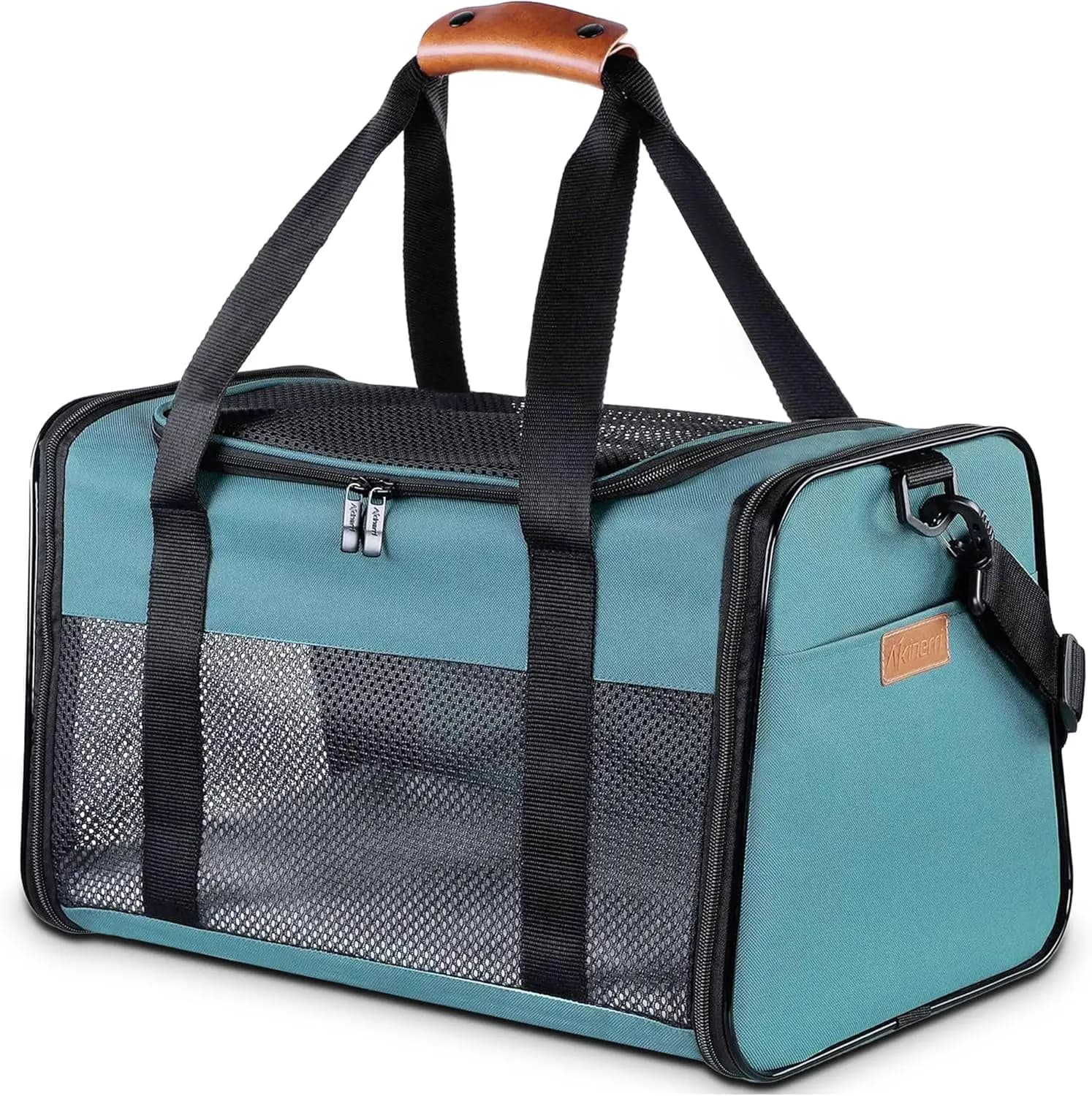 Trasportino per Gatti - Borsa Pieghevole Portatile per Cani e Animali Domestici, Borsa Morbida per Animali fino a 6,8 kg, Trasportino da Viaggio Approvato dalle Compagnie Aeree
