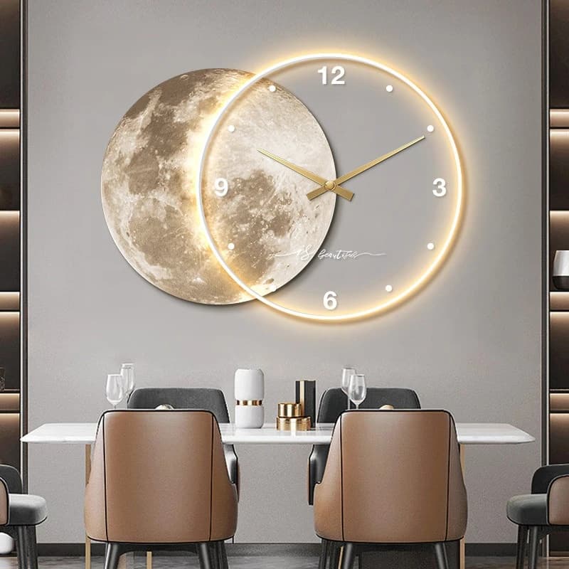Wall Clock for Restaurant, High Range LED Watch for Living, Modern Creative Wall Clock, Large Home Decoration