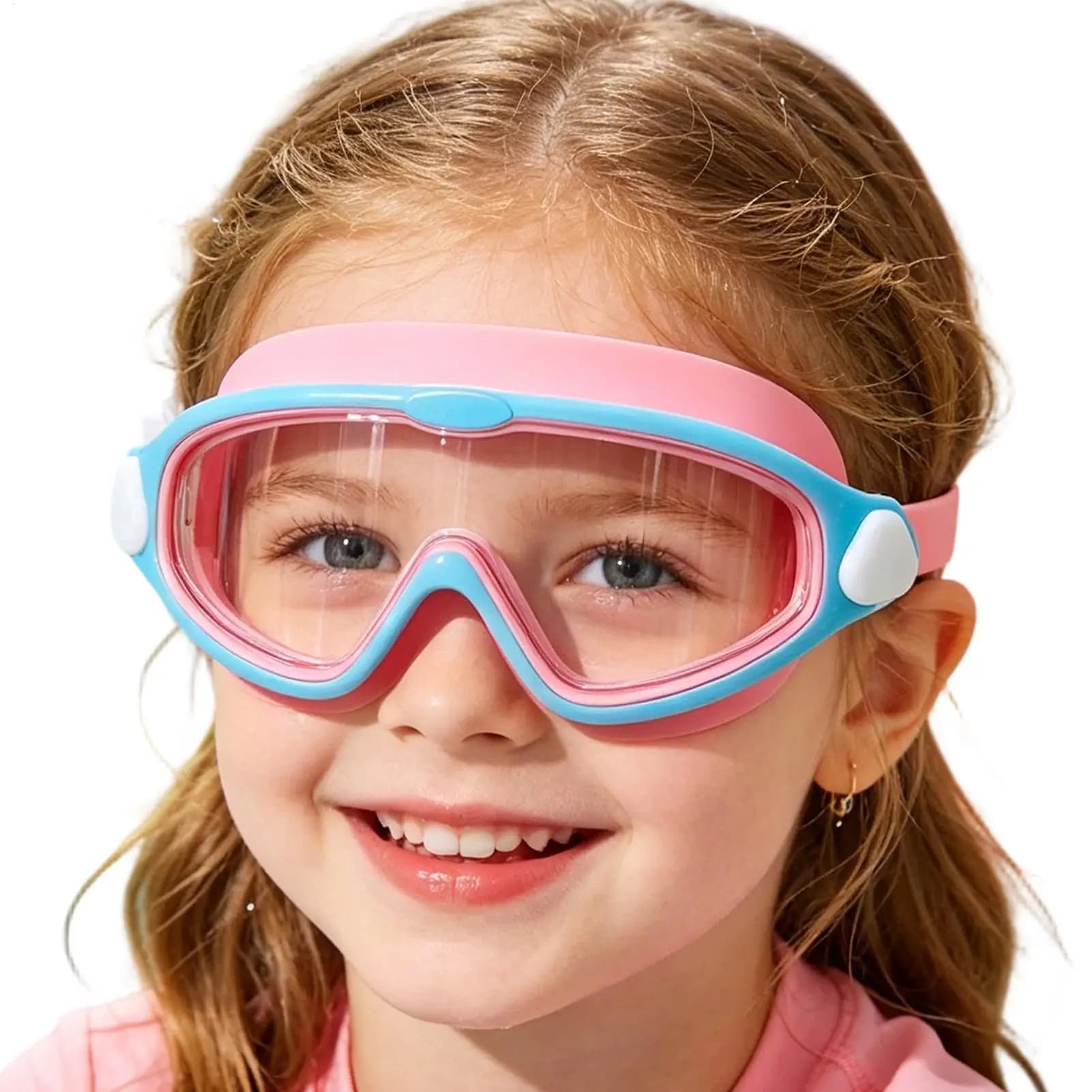 Kids Swim Goggles Adjustable Leak-Proof Anti-Fog Protection Kids Swimming Goggles For Boys Girls Youth Aged 3-15 Pool Beach
