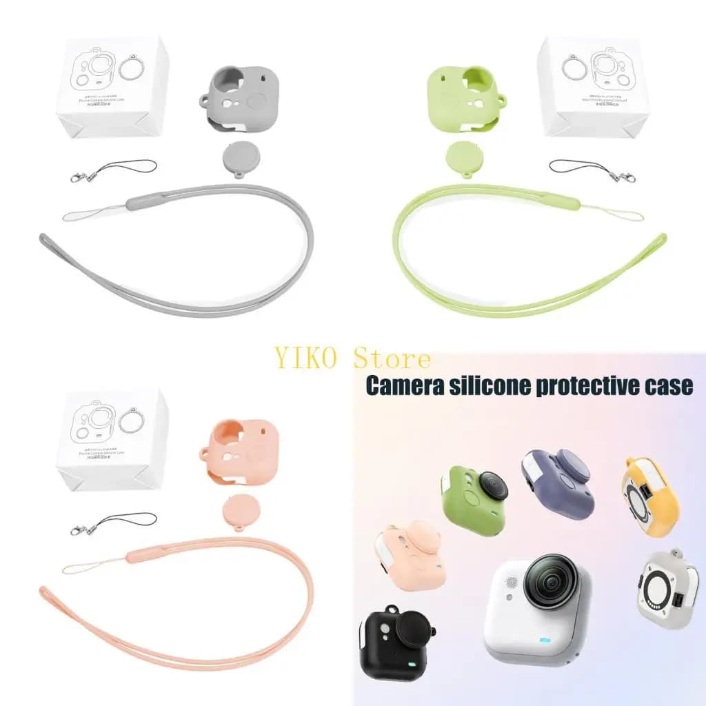 K32C Flexible Protective Lens Cover For 360 Go Action Camera Sleeve Cover