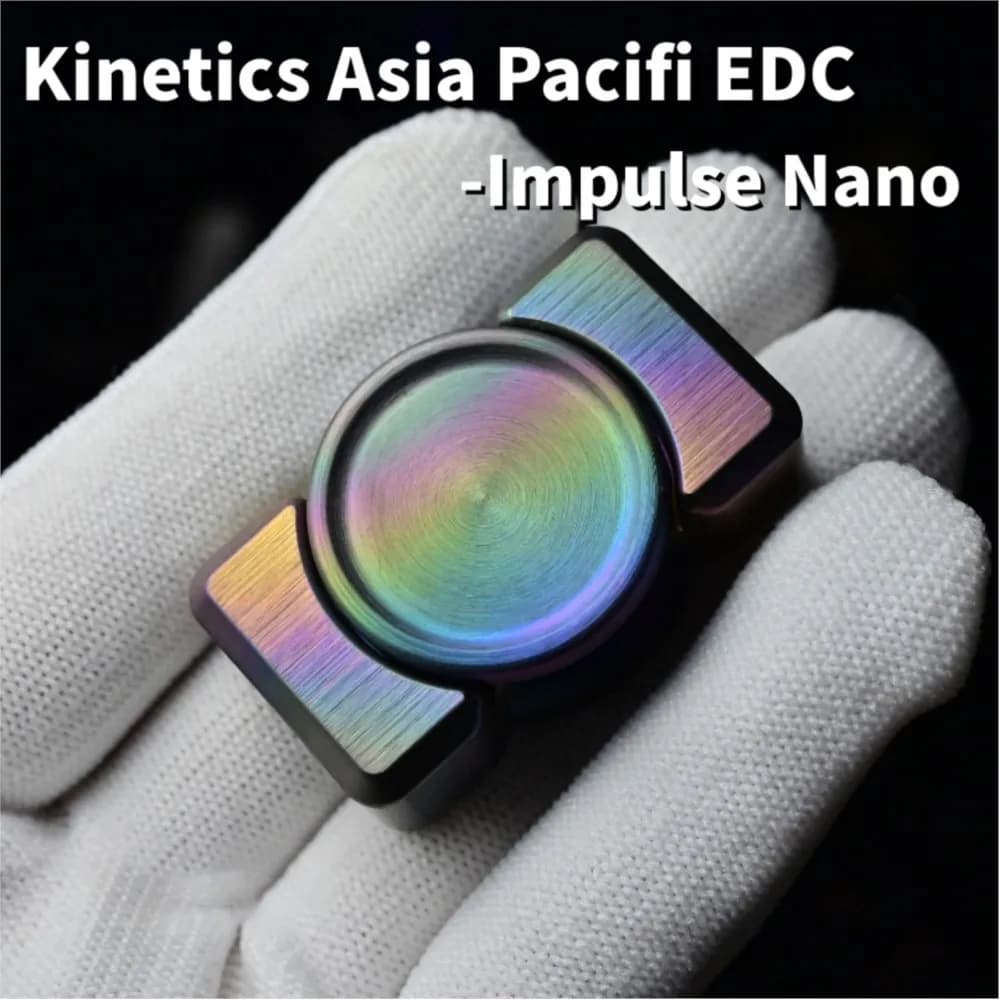 Kinetics Asia Pacifi EDC Impulse-Nano Spinner Fidget Spinner a due pale Handling Feel Disegni originali Gadget per alleviare l'ansia