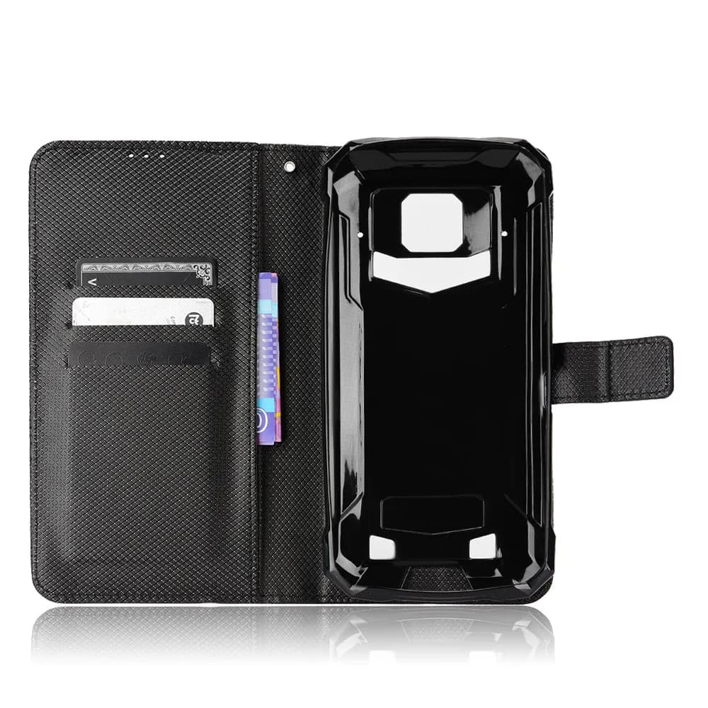 Per Doogee S88 Pro Custodia a portafoglio in pelle PU con motivo a diamante di lusso per Doogee S88 Plus Borsa per telefono