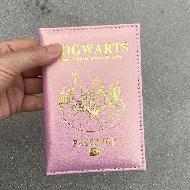 Custodia per passaporto da donna Portafoglio da viaggio rosa Copertine in pelle Pu per passaporti Portafoglio per organizer da viaggio Pasjeshouder Protezione per passaporto