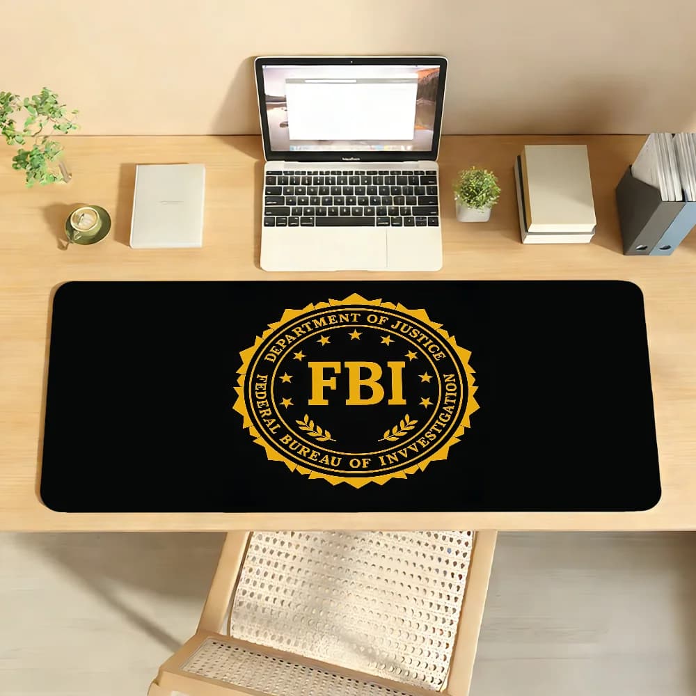 F-FBI Tappetino per mouse per computer portatile Tappetino per mouse antiscivolo in gomma Tappetino per mouse per giocatori Decoracion Desk Mat