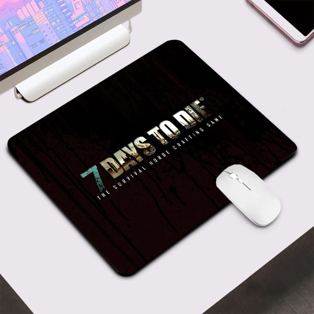 7 giorni per morire Piccolo tappetino per mouse da gioco Computer Ufficio Tappetino per mouse Tappetino per tastiera Tappetino per scrivania PC Gamer Tappetino per mouse Tappetino per laptop in silicone Mausepad
