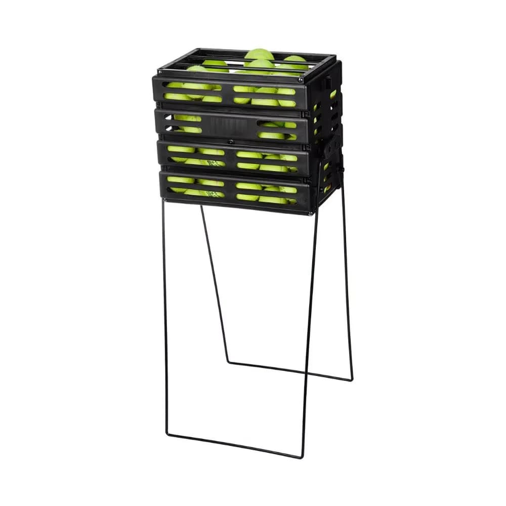 Professional Tennis Training Basket Set Includes 72 or 55 Balls for Coach, Club & Personal Practice Portable Ball Hopper