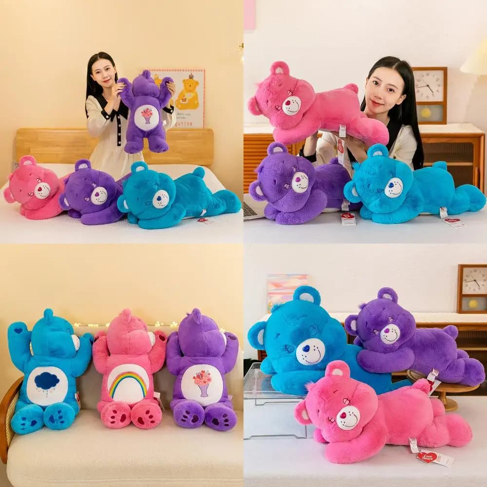 Peluche Kawaii Simpatico orso fragola bambola di pezza per bambini Regalo di compleanno Morbido cuscino per dormire Cuscino lungo Peluche all'ingrosso