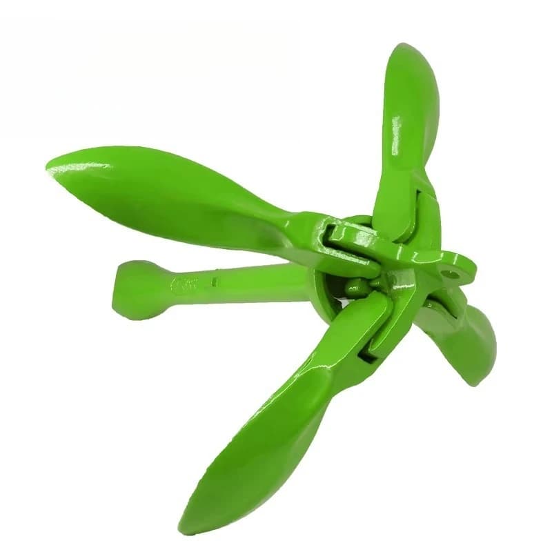 Accessori Nautici Ancora per Barca in Acciaio al Carbonio Zincato 3KG Kit Ancora Pieghevole 1,5KG per Barche e Yacht