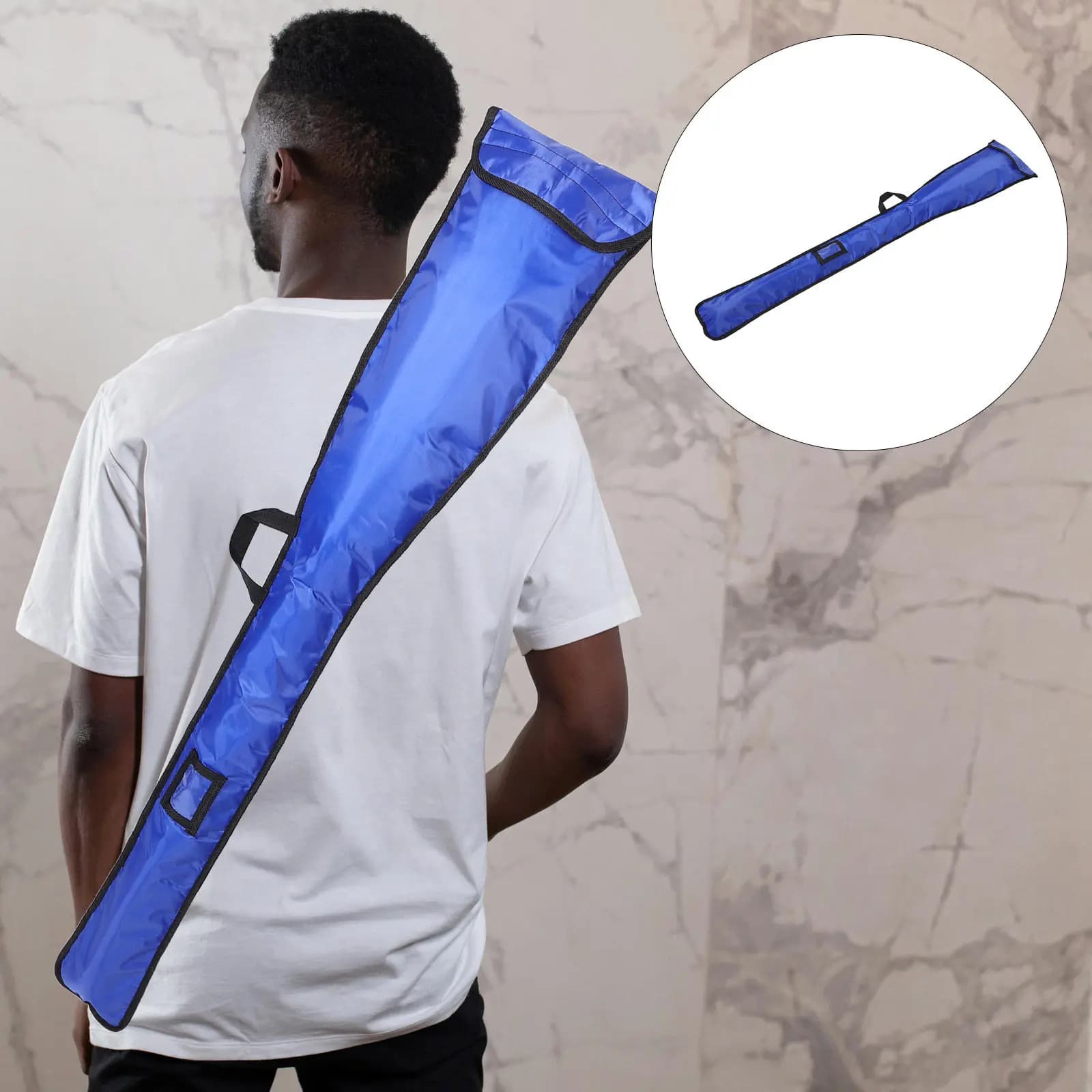 Borsa Protettiva per Paddleboard 131x25x2cm con Tracolla Regolabile, Organizer per Attrezzatura da Kayak, Canoa e Surf
