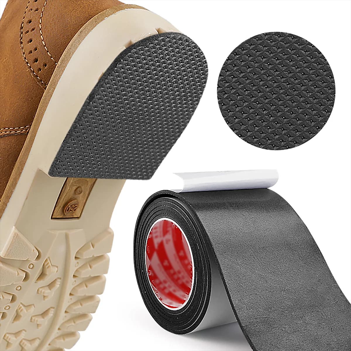 1 Roll of Special Wear-Resistant and Noise-Reducing Sole Stickers for High Heels, Sneakers, and Sandals, Non-Slip Self-Adhesive Insoles, Sole Repair Patches, Sole Protection Pads