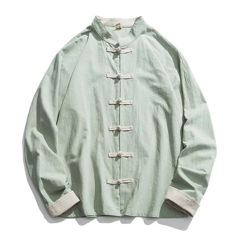 2020 nuovo Kimono giacca uomo tradizionale cinese abbigliamento lino Hanfu Top manica lunga Tang vestito Kung Fu camicia Cardigan cappotto M-5XL