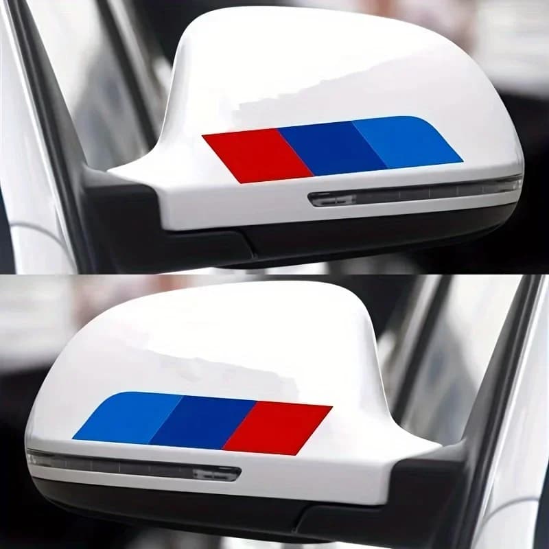 Adesivo tricolore dinamico 2 pezzi/set, stile sportivo, durevole, ideale per notebook bagagli, accattivante arredamento estetico automatico
