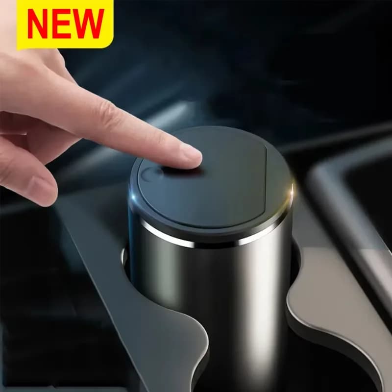 Cestino per auto da 300 ml in lega, contenitore per rifiuti, cestino per spazzatura, organizer, portaoggetti, borsa, accessori auto