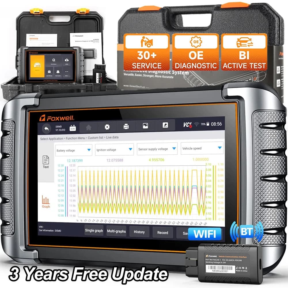 Foxwell NT809 Pro Scanner Diagnostico OBD2 Bidirezionale per Tutti i Sistemi Auto