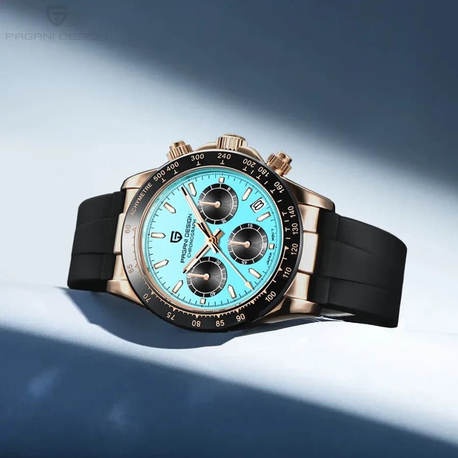New 2026 PAGANI DESIGN PD-1664 Men's Quartz Watch with Meteorite Dial, Chronograph, Sapphire Glass 100M, Relogio Masculino