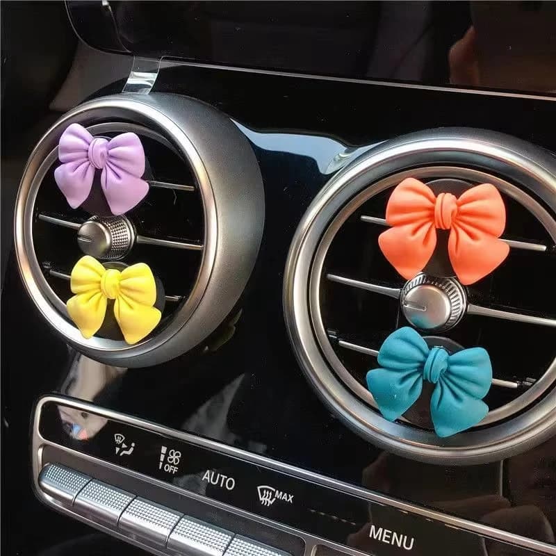 Car Perfume Car Deodorant Bow-nodo Car-styling Natural Odor Air Conditioner Output Clip Fragrance Car Accessories