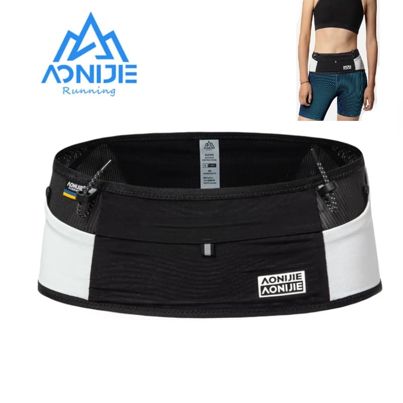 AONIJIE W8121 Elastic Running Funny Pack Marathon Race Number Belt Pocket for mountaineering