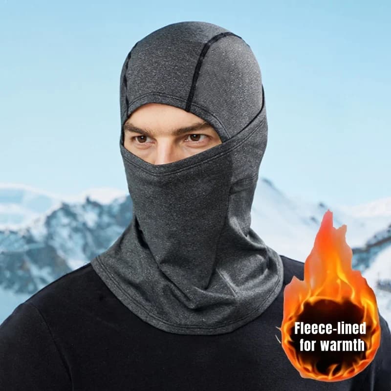 Maschera per sci e ciclismo per uomo e donna, ispessita e foderata in pile per protezione dal freddo, maschera per passamontagna
