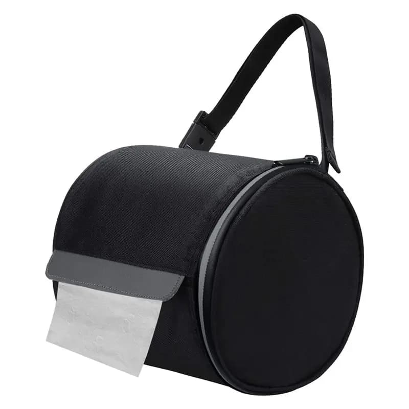 SHGO-Portarotolo da appendere impermeabile, custodia protettiva per rotoli di carta igienica, a prova di gatto, borsa portaoggetti portatile
