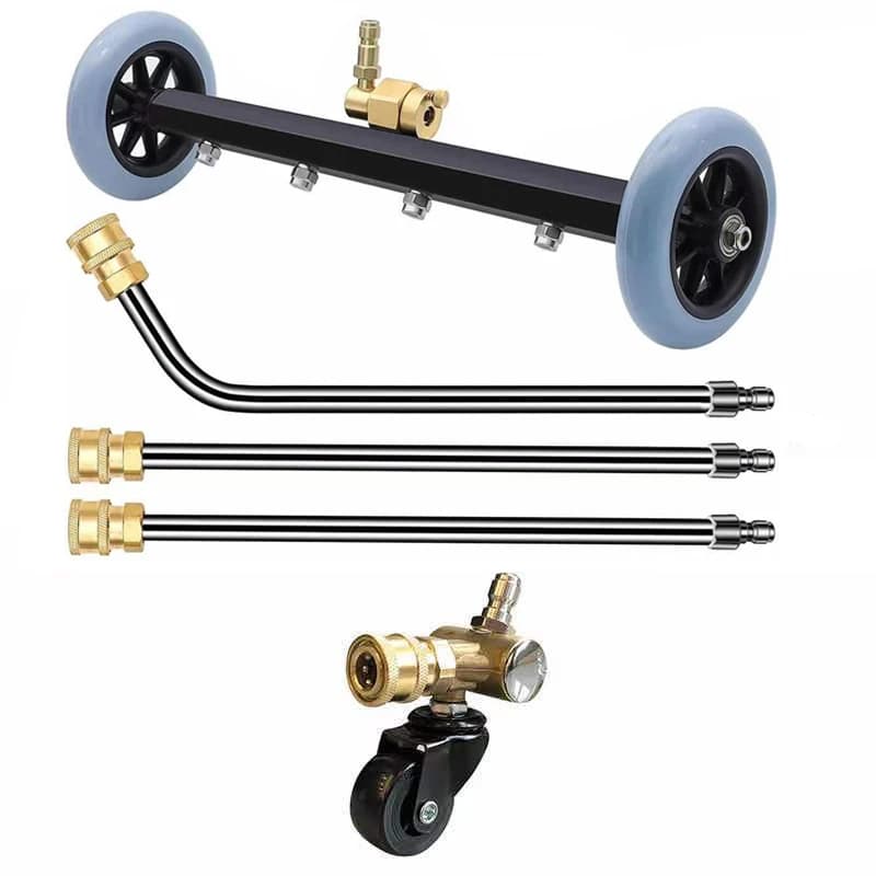 16 inch high pressure car chassis washing machine under body cleaning Water broom brush Detergent for car with connector 1/4 Set of 3 wands