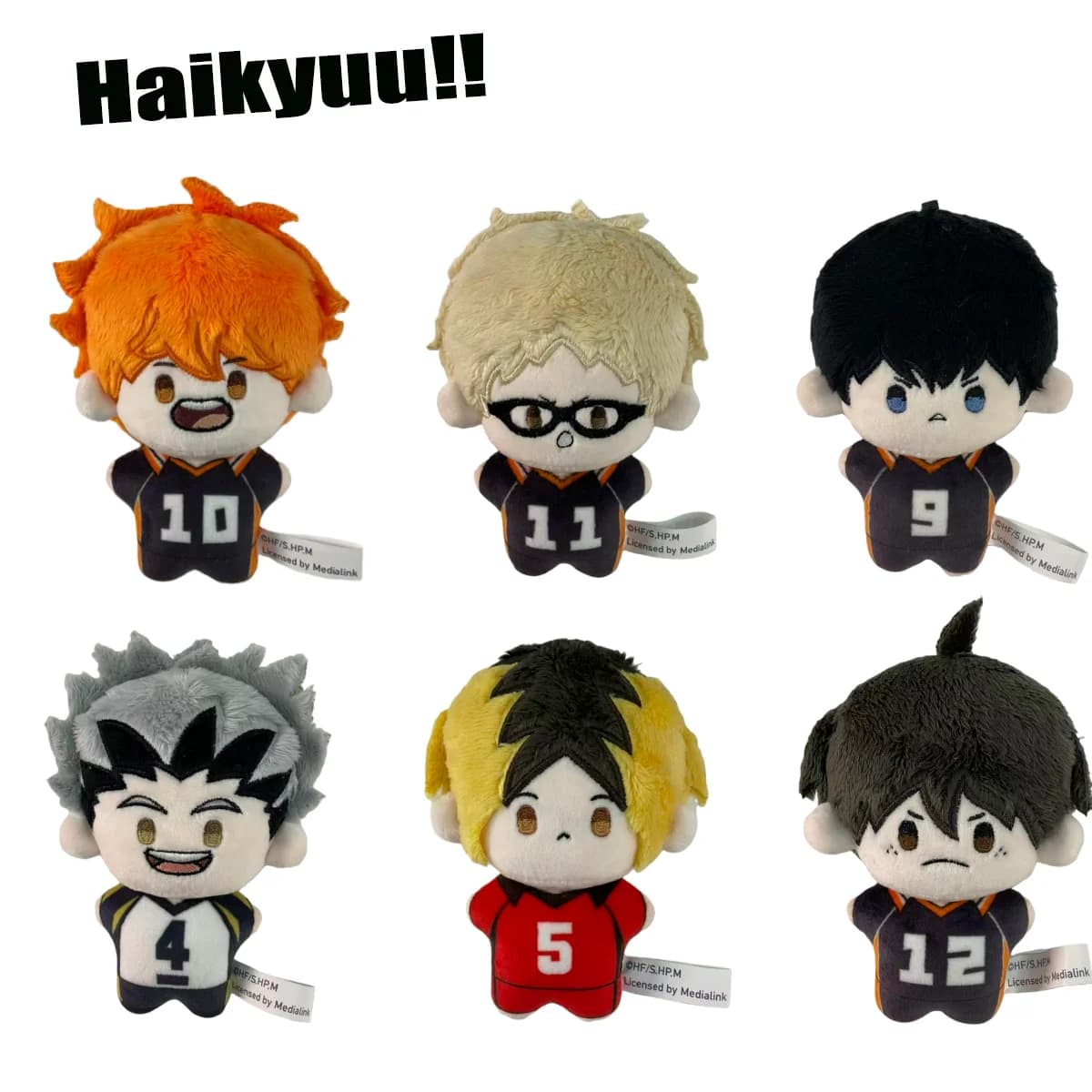 Original Keychain Haikyuu 10CM, Padded Plush Doll, Volleyball Pendant, Kawaii Toy, Cartoon Decoration, Birthday Gift