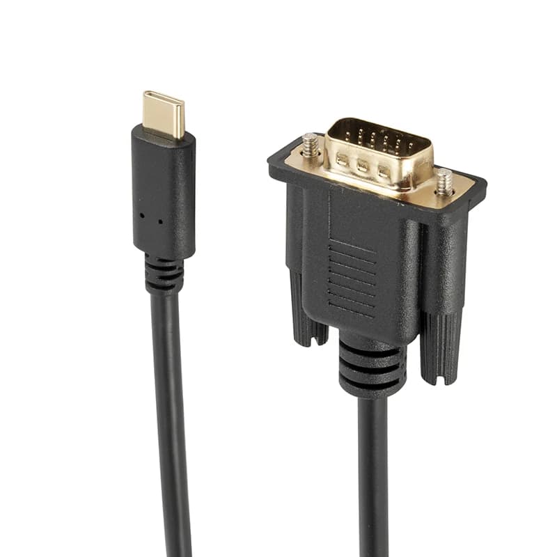 1.8M USB C To VGA Cable 1080P Type C To VGA Converter Adapter Cable for Laptop