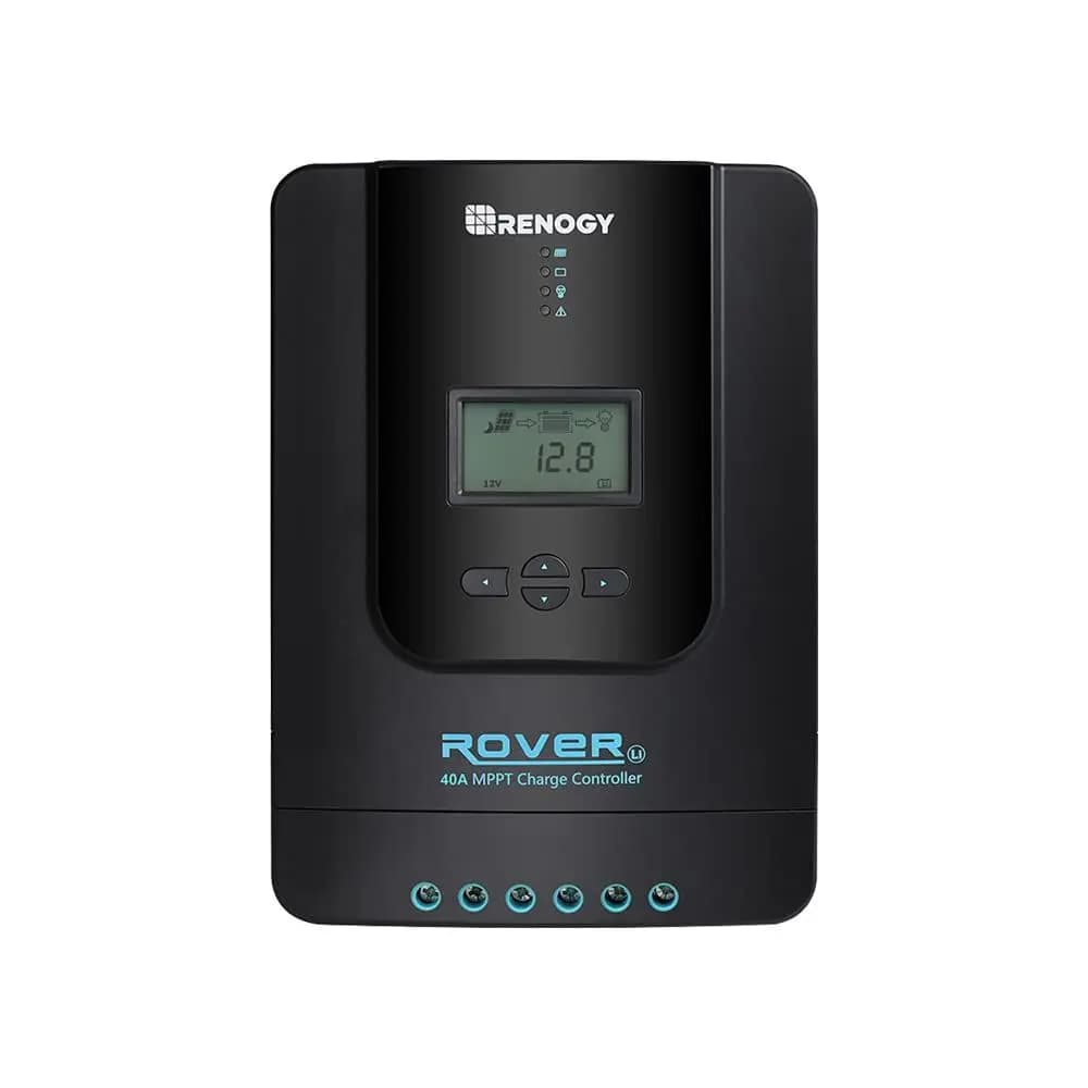 Regolatore di Carica Solare MPPT 40A 12V/24V con Display LCD per Batterie al Litio