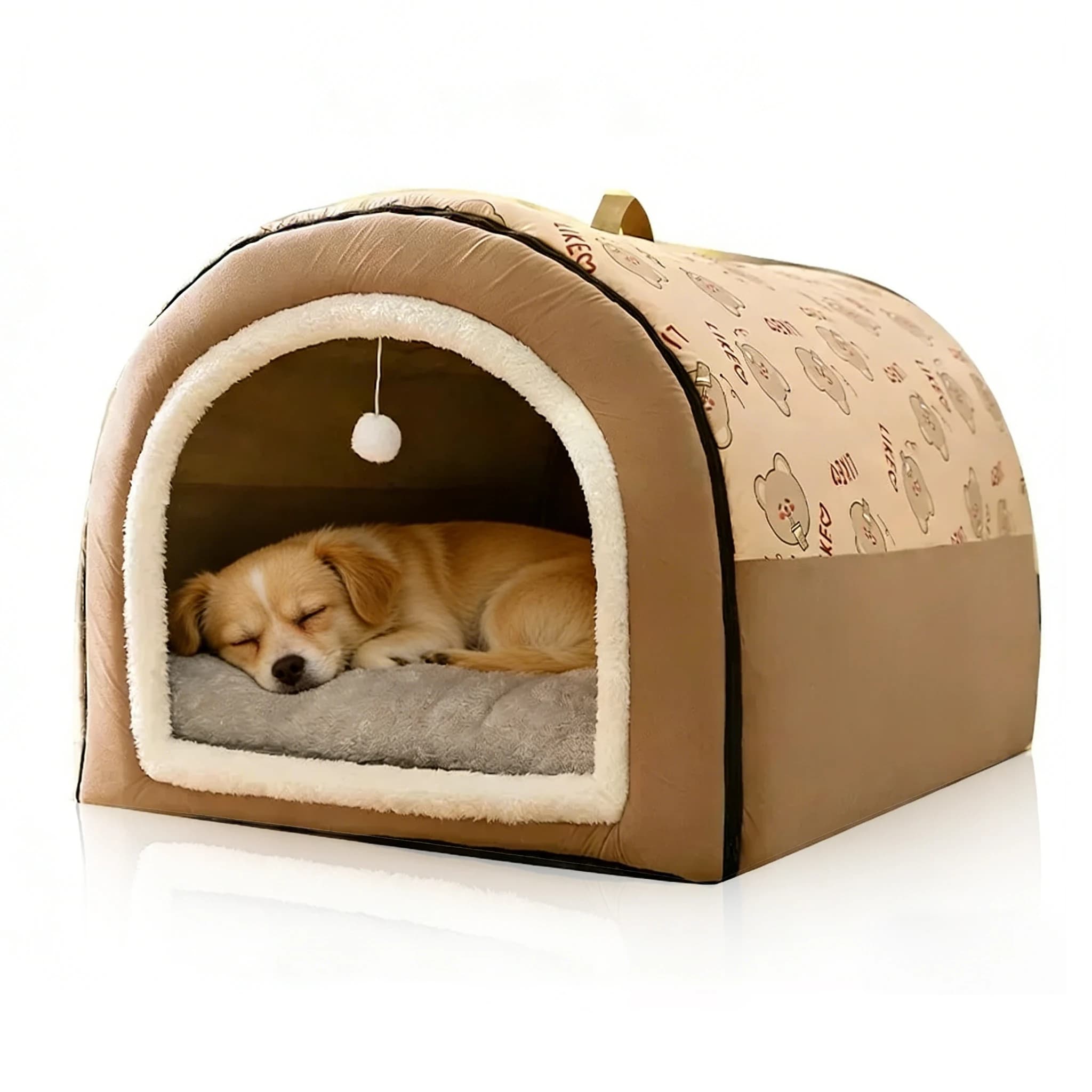Cuccia Calda Invernale per Cani, Letto Rimovibile per Animali Domestici, Comodo Nido per Cani e Gatti di Piccola e Media Taglia, Forniture per Animali Domestici