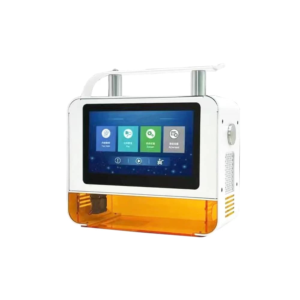 Mini macchina per marcatura di fibre con motivo metallico portatile laser da 20 W Piccolo incisore per logo in acciaio inossidabile al carbonio Supporta AI DXF DWG