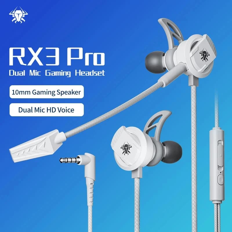 SGBEP Gaming headset RX3pro with long microphone Lsolating Noise in-Ear Wired Earbud PC Headset Bass Wire headset game type c