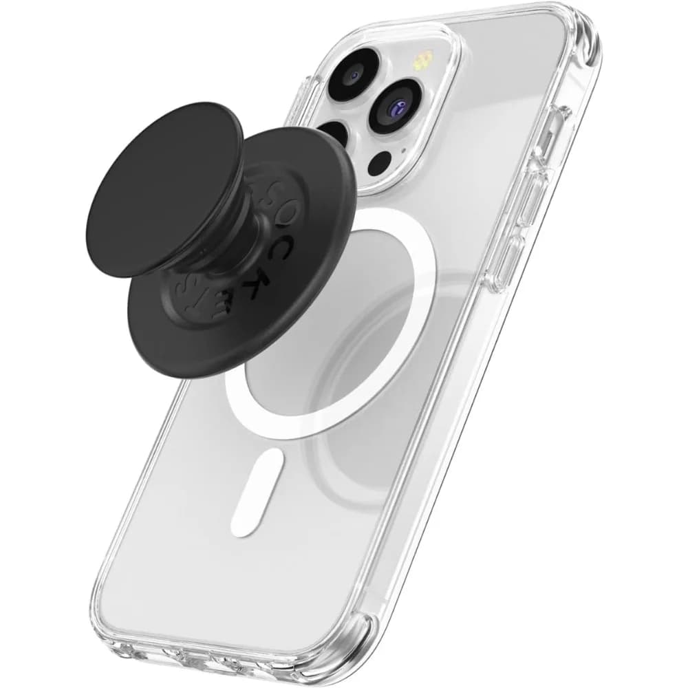 Magnetic Phone Grip with Stand - Black