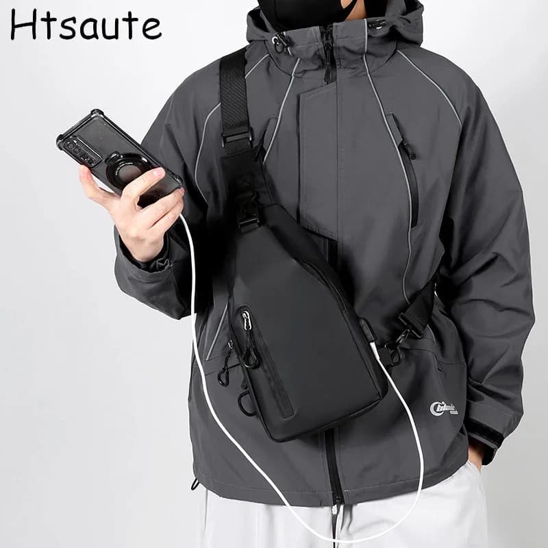 Anti Theft Chest Bags Sling Bag Crossbody Backpack for Men Women Sling Backpack Hiking Daypack Multipurpose Cross Body Chest Bag
