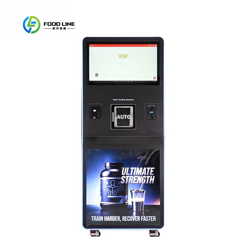 Dispenser automatico per distributori automatici di proteine in polvere per bevande, bevande, frullati di proteine, per palestra, con proteine per il pagamento della carta