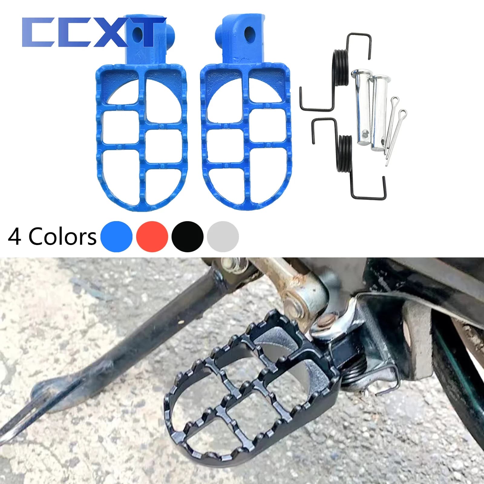 Pedale moto pedane pedale per Yamaha PW50 PW80 TW200 PW 50 80 TW 200 per Honda XR50R CRF50 CRF70 CRF80 CRF100F poggiapiedi parti