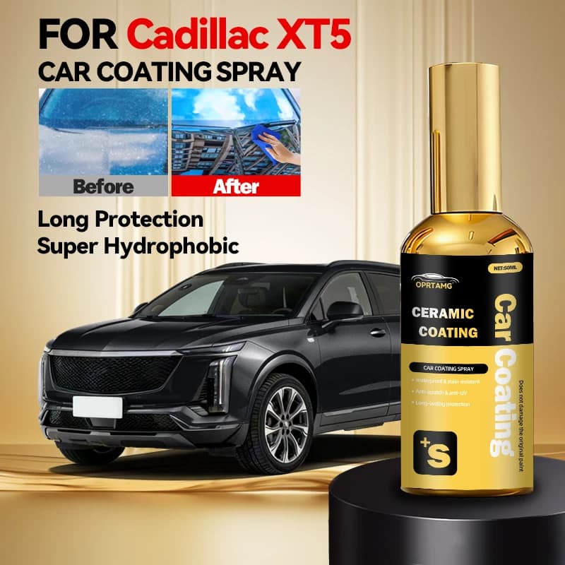 Rimozione del rivestimento oleofugo, macchie di cera, pulizia delle macchie di vernice, detailing auto, strato idrofobico, lucidatura per Cadillac XT5