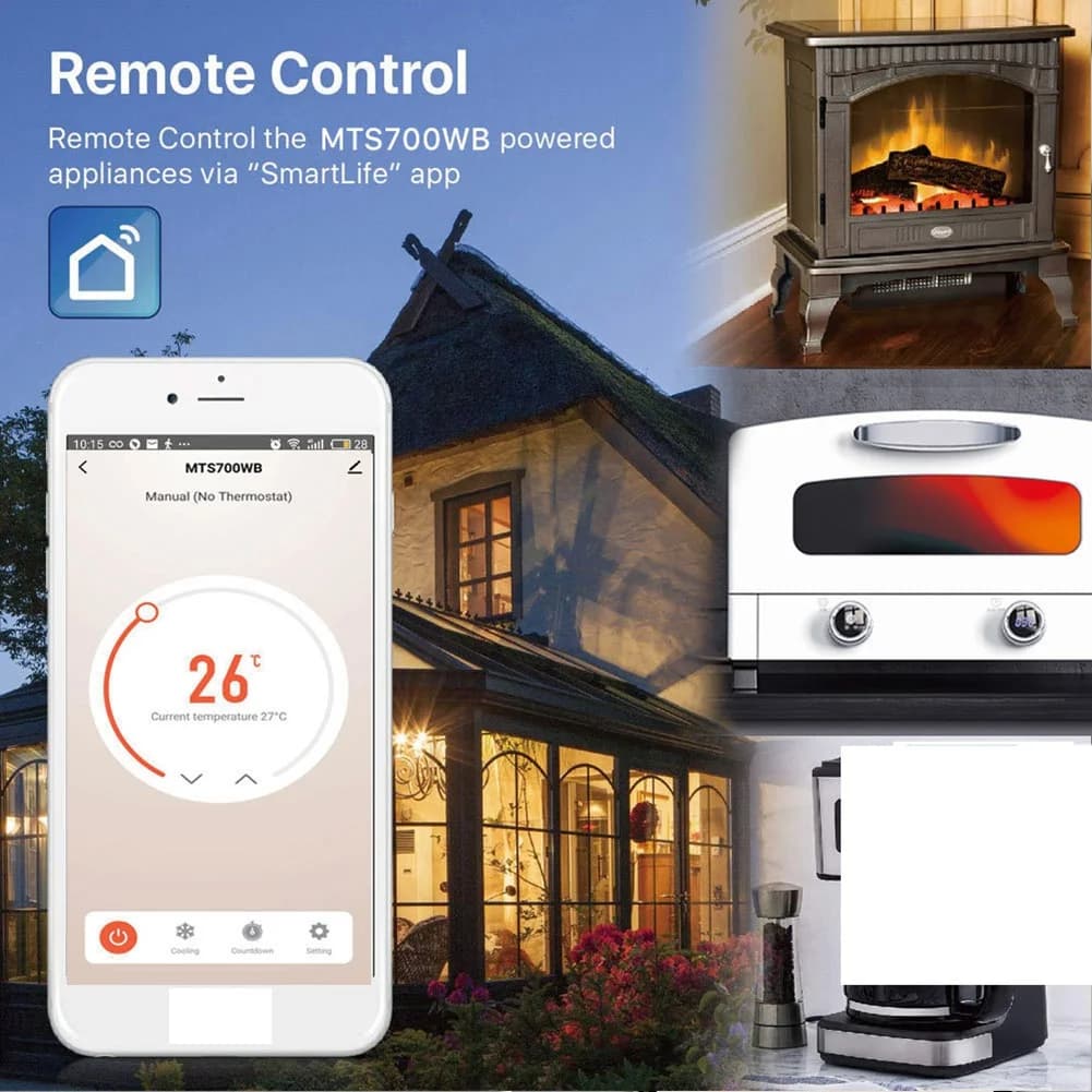 【Solo all'oggi!】Tallera per sistema di controllo della temperatura intelligente Tuya Wifi 220V per Alexa Google Home Spina UE
