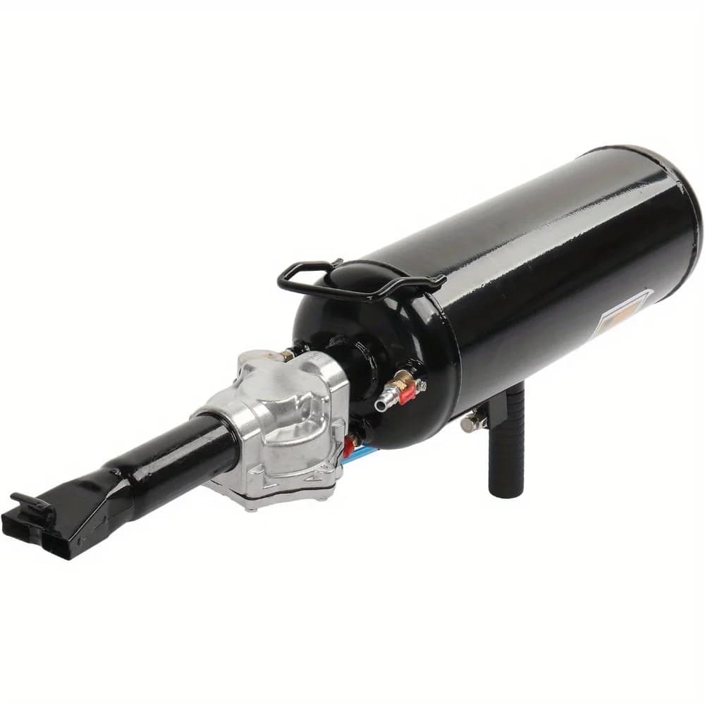 Professional 2.1Gal Air Tire Bead Blaster & Seater Kit W/ Pressure Gauge - Trigger-Activated Inflator for Motorcycle/ ATV/ Car Tires 87-116PSI - Heavy-Duty Bead Seating Tool with Handle (Black)