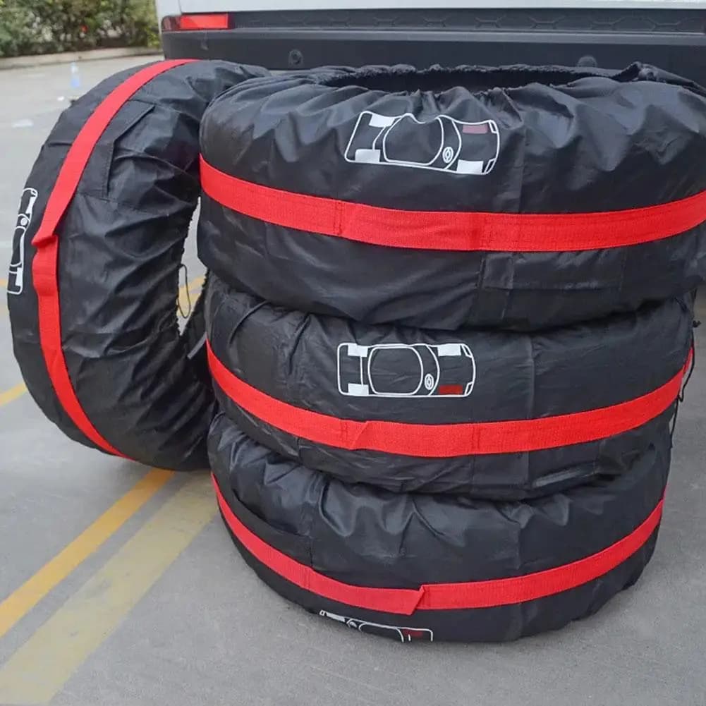 1 pz custodia per ruota di scorta per auto in poliestere borse per riporre pneumatici per ruote auto accessori per pneumatici per veicoli protezione antipolvere styling
