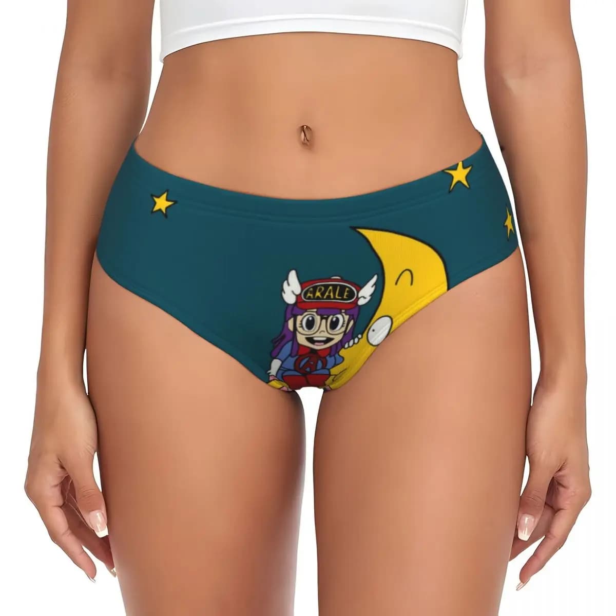 Mutandine personalizzate da donna Arale Dr Slump, slip traspiranti Dr. Slump, biancheria intima, regali di San Valentino