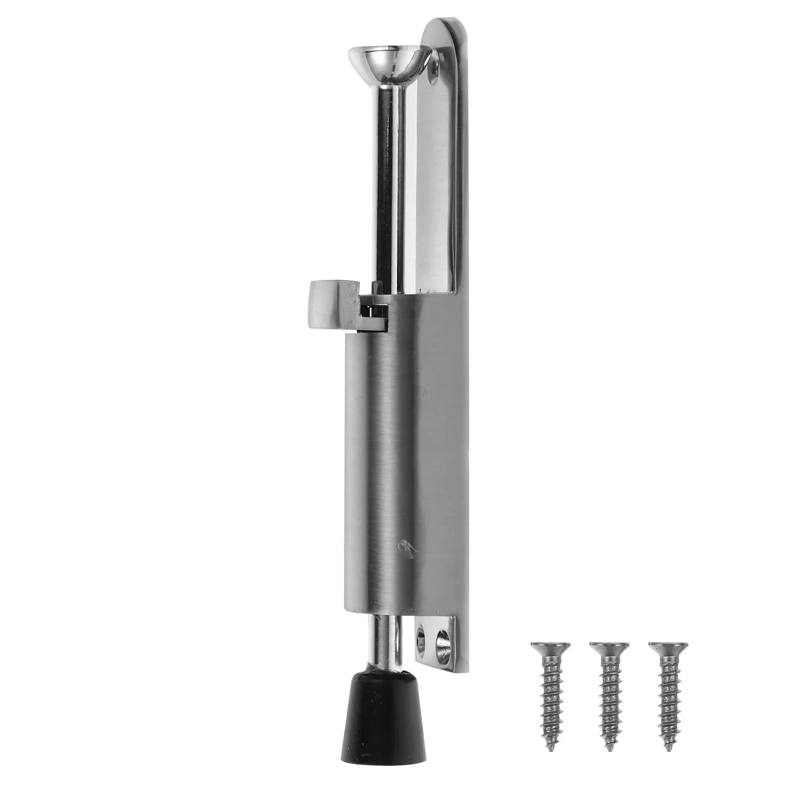 Zinc Alloy Door Stop Kickdown Holder Heavy Duty Adjustable Spring Loaded Door Stopper Easy Step Strong Grip Silent