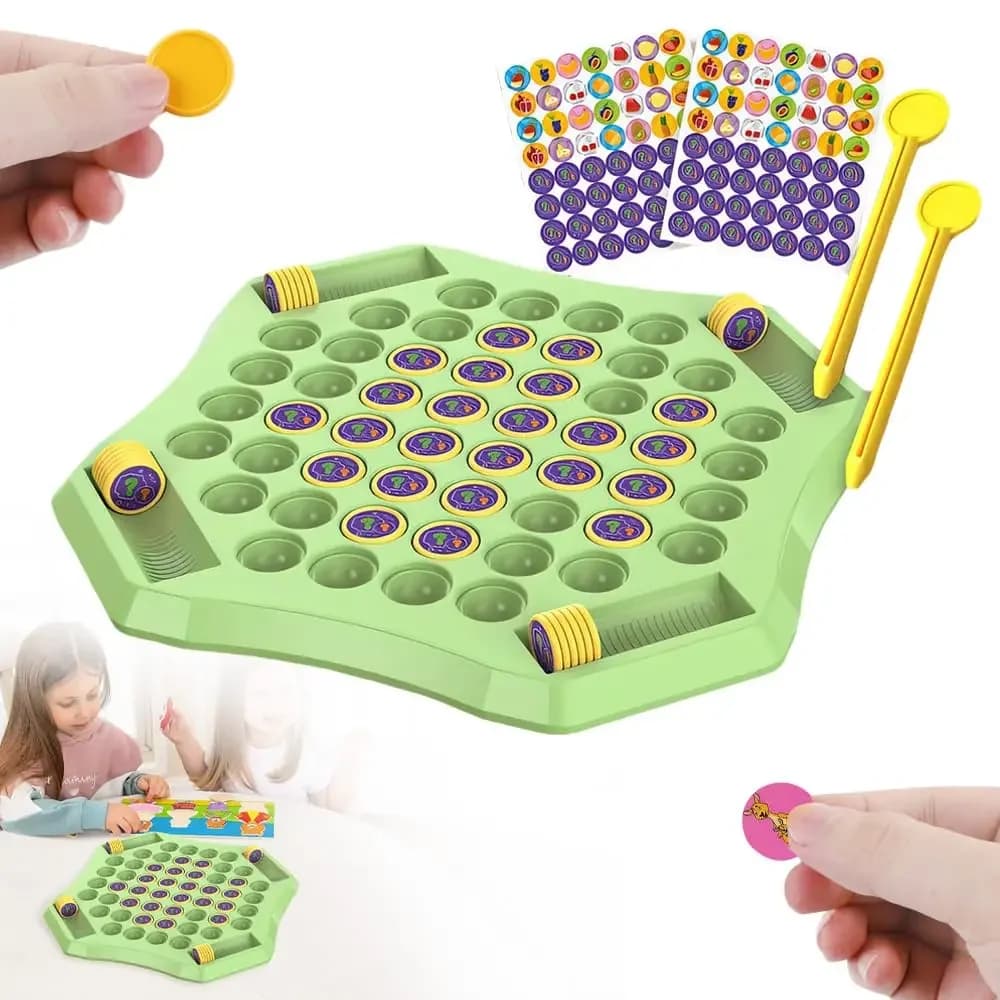 1PC Animal/Fruit Flip Chess 54 Cards Memory Chess Game Cartoon Logical Thinking Cognitive Animal Learning Chess Party Toys