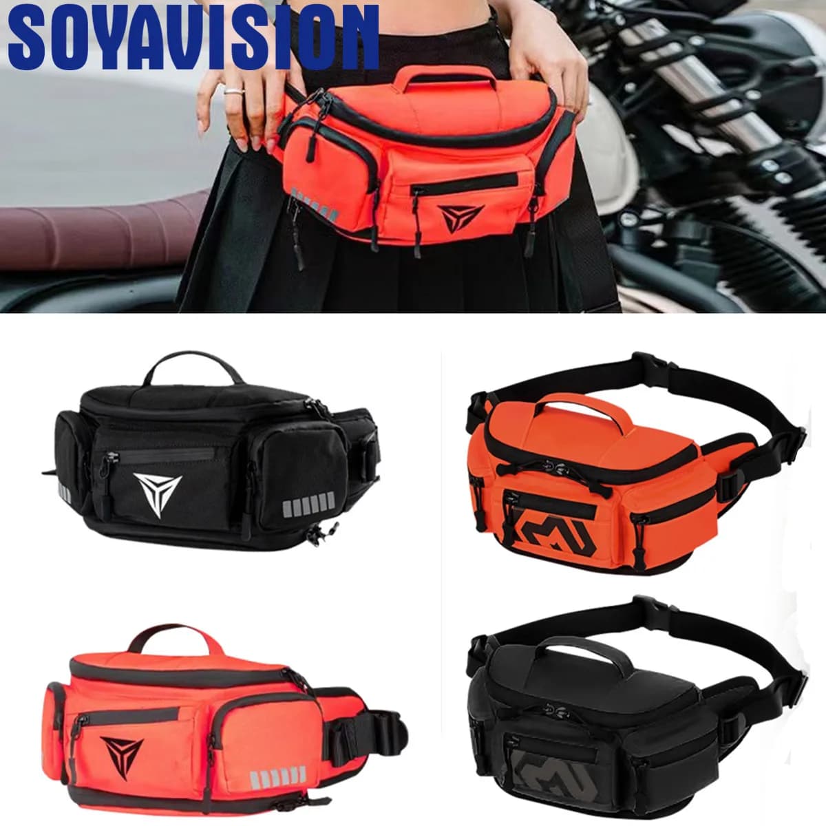 Marsupio da moto Uomo Donna Tasche multiple Borse Marsupio Borsa da gamba Moto Equitazione Ciclismo Marsupio da esterno Impermeabile