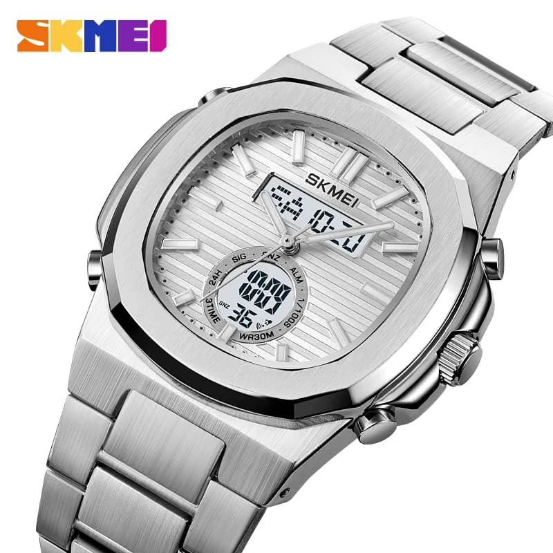 SKMEI 2279 Data Orologio da polso impermeabile Relogio Masculino Orologi sportivi da uomo Moda Casual Business Orologio al quarzo 3 Time Light