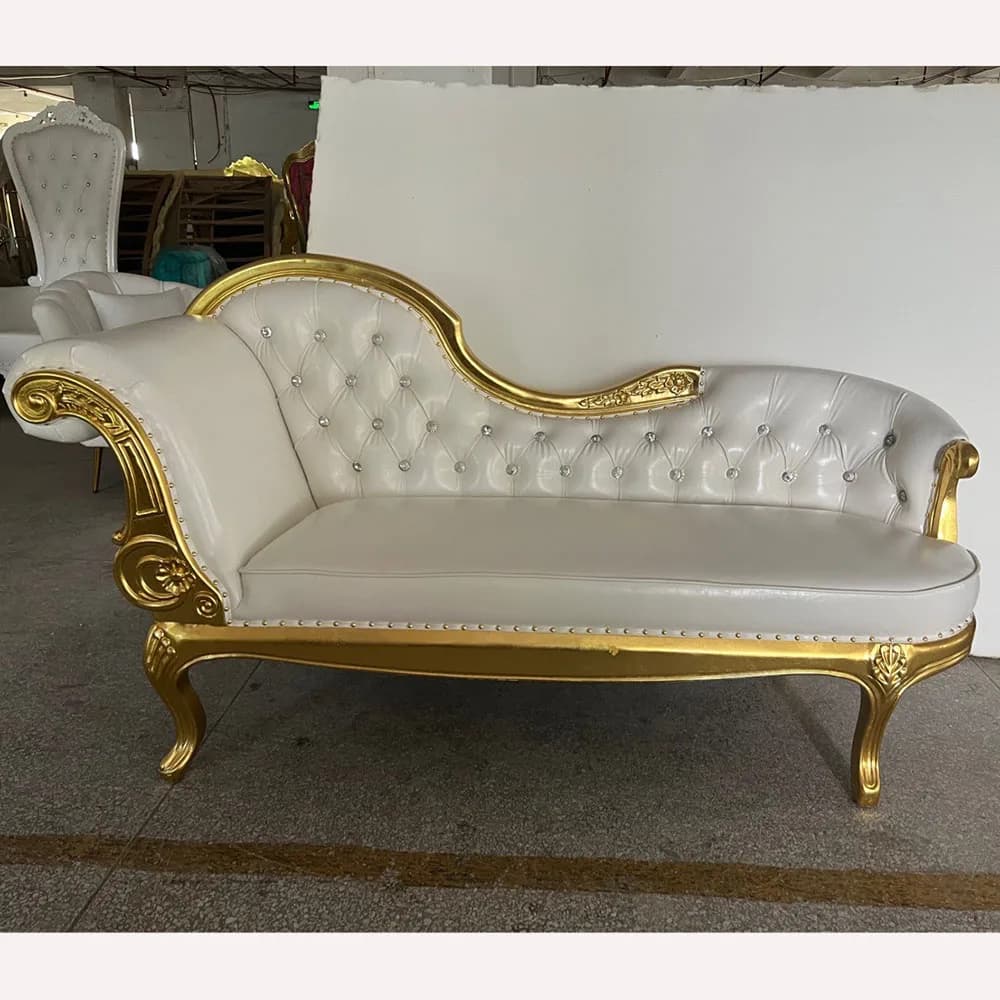 Poltrona per divano trono in legno di lusso con rivestimento in pelle Banchetti nuziali Eventi alberghieri Ristoranti Camere da letto Appartamenti Parks-All'ingrosso