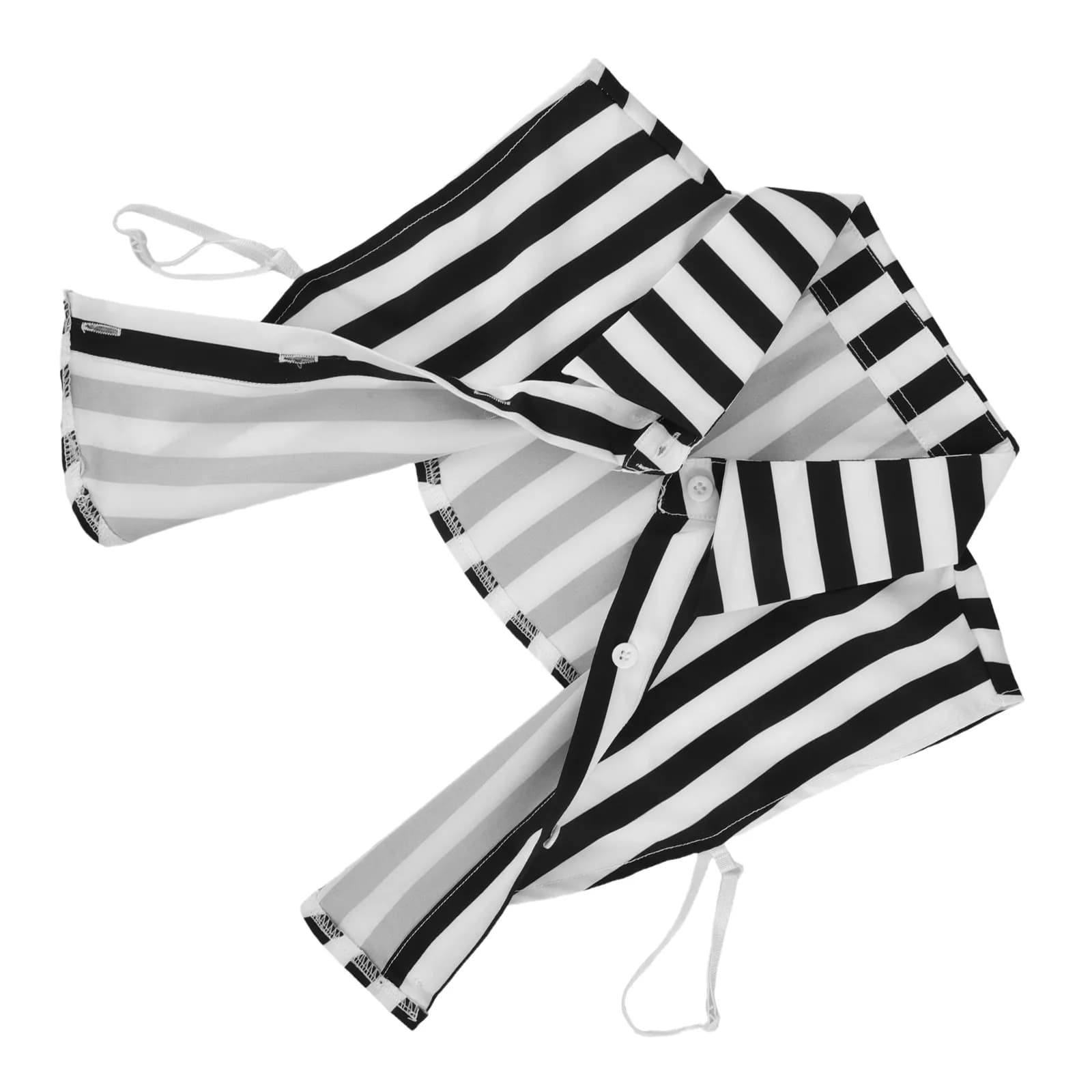 Colletto Staccabile a Righe per Donna, Accessorio per Camicetta, Facile da Abbinare, Tessuto Morbido e Confortevole, Risparmio di Tempo