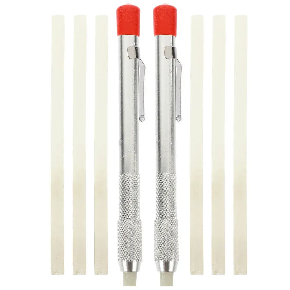 1Set Soapstone Pencil Holder Set Copper Iron Soapstone Sketching Writing Drawing Tool for Artists Craftsmen Welders Marking
