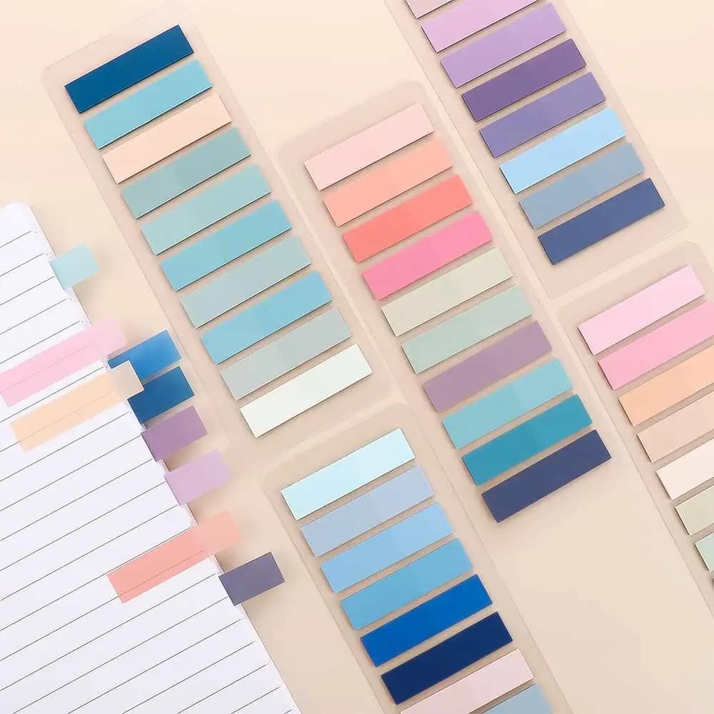 Morandi segnalibro trasparente Sticky Notes Planner Stickers adesivi autoadesivi Index Flags Tabs Page Markers Paper Memo Pad