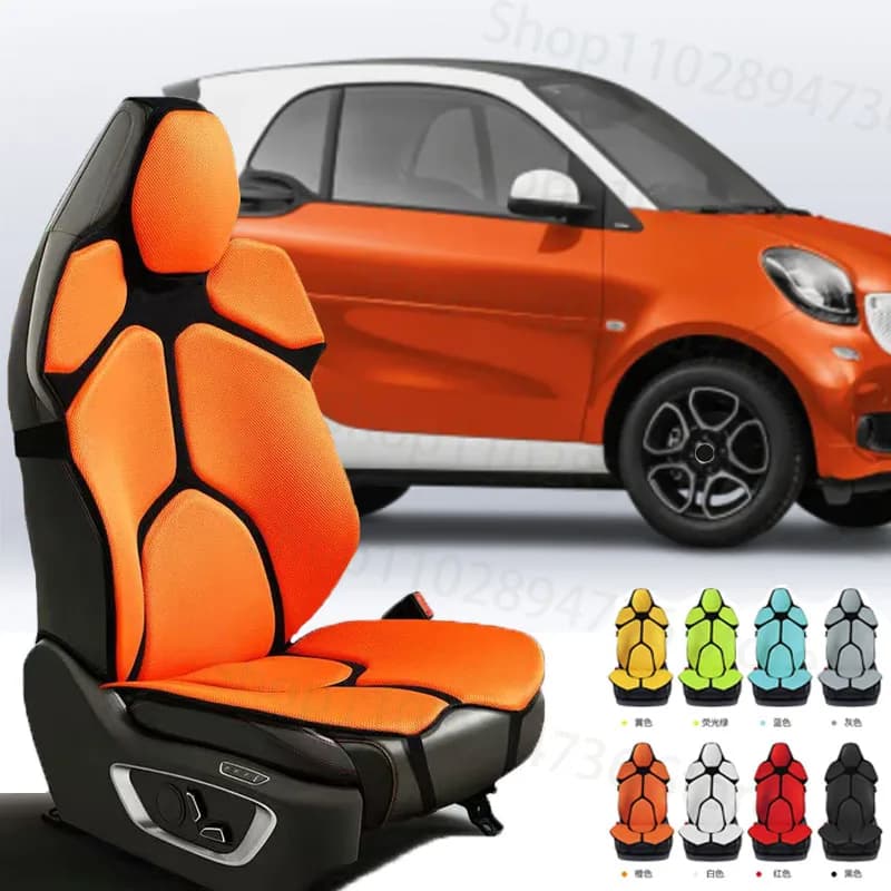 PER Smart fortwo Bearing Car Seat Mesh Back Seat Lumbar Backrest Massage Pad Back Support Home Office