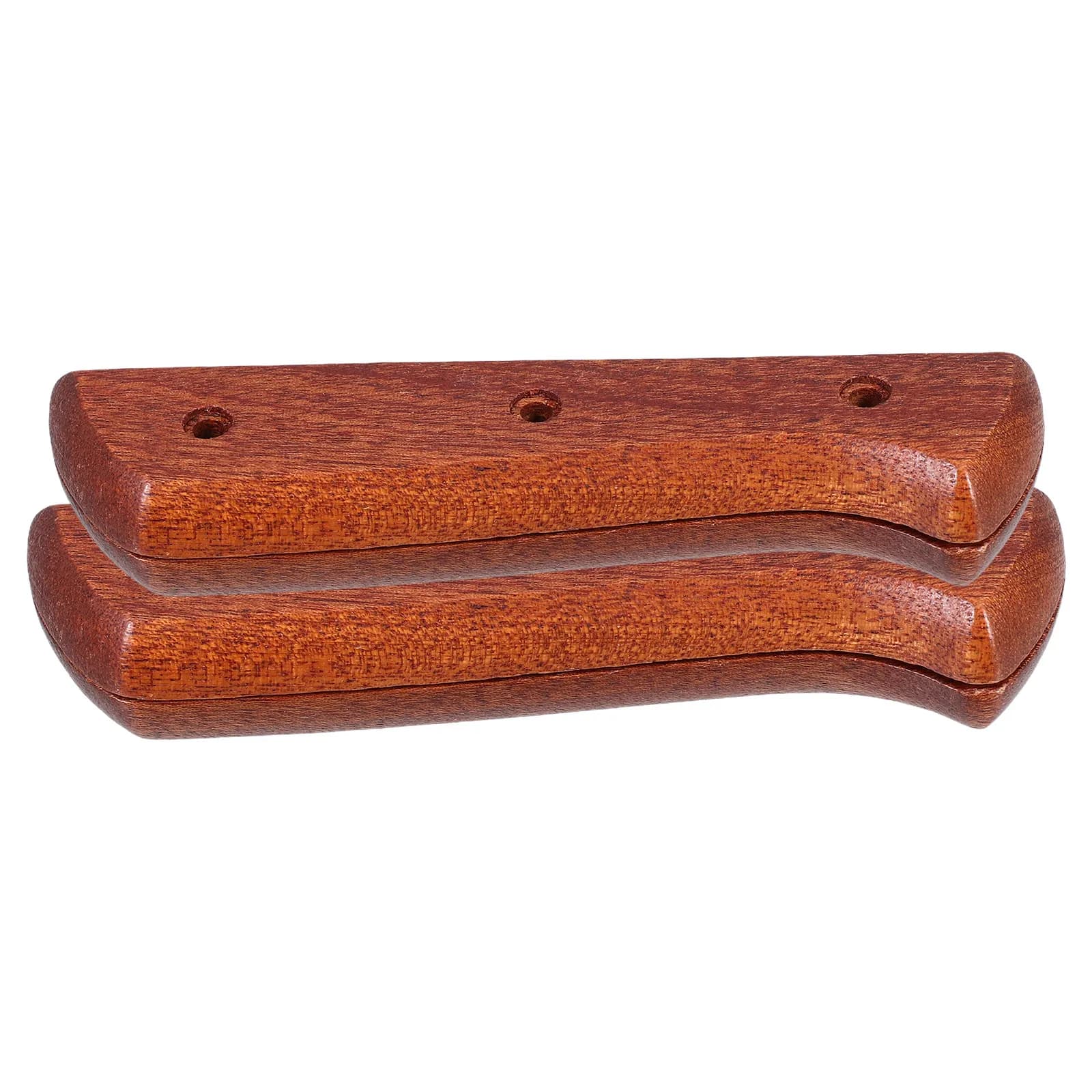 1 paio di manici in legno di ricambio per coltelli da cucina, impugnatura antiscivolo per coltelli da chef, manico in legno, facile installazione